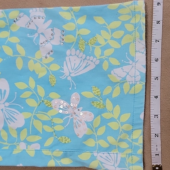 Lilly Pulitzer Butterflies Print Pants with Sequins & Crystals Size 10 EUC - Picture 12 of 12